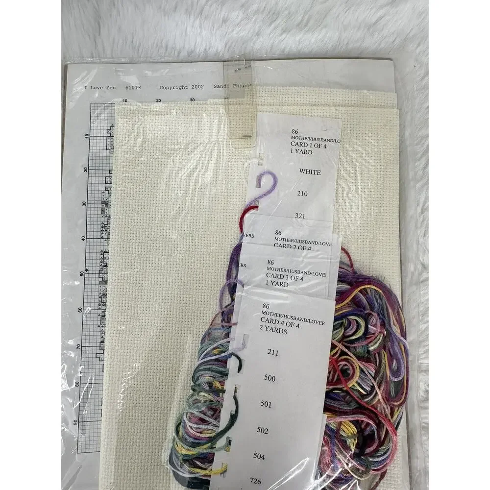 Vintage Sandi Phipps Mother Husband Lovers #86 Counted Cross Stitch Kit 4 Design
